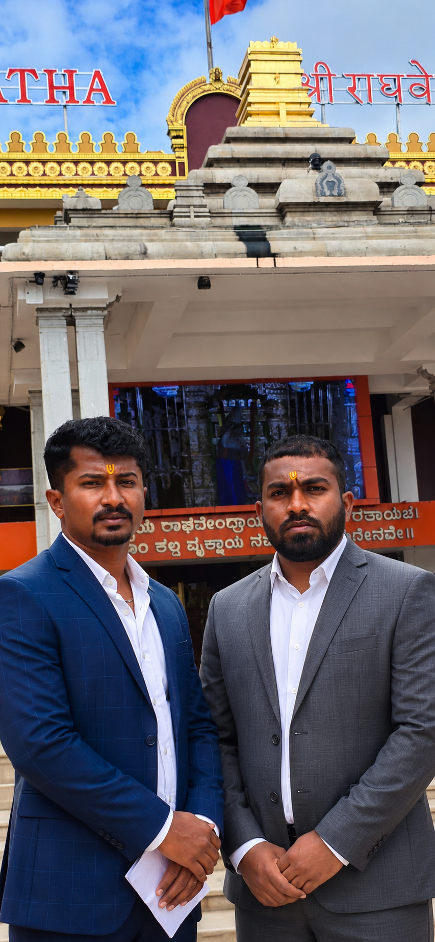 Kiran Vishwakarma (Founder) and Ravi Kumar T C (Co-Founder) of Mysore Elite Bath And Renovation